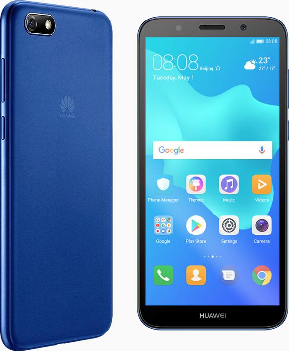 Actual product image Huawei Y5 2018 (16 GB, Blue, 5.45", Dual SIM + SD, 4G)