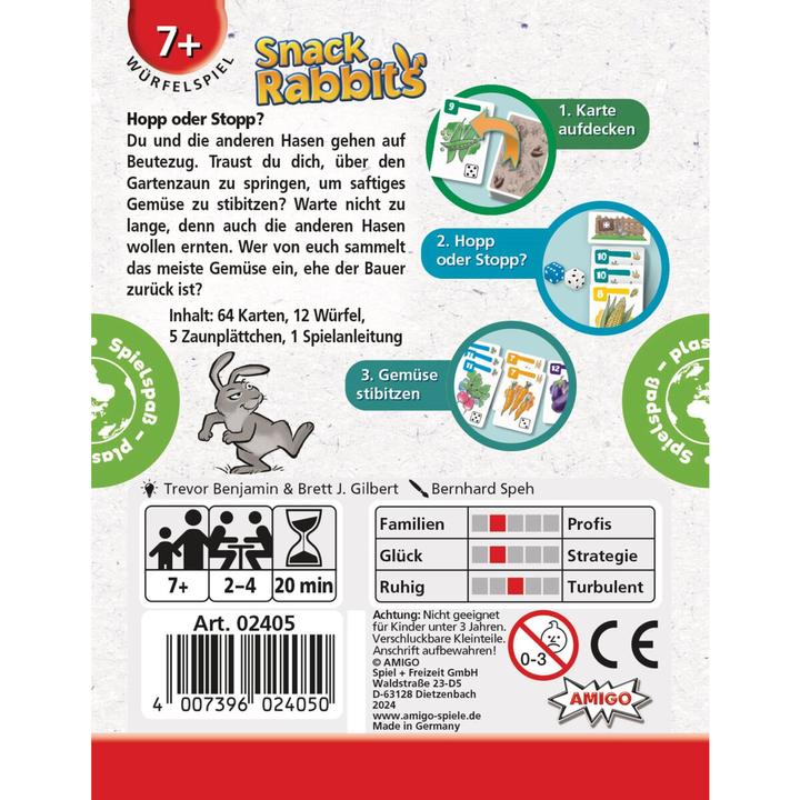 Actual product image Amigo Snack Rabbits 2-4players 7+ (German, 2 - 4 Players)
