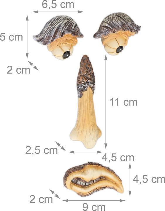 Produktbild Relaxdays Baumgesicht