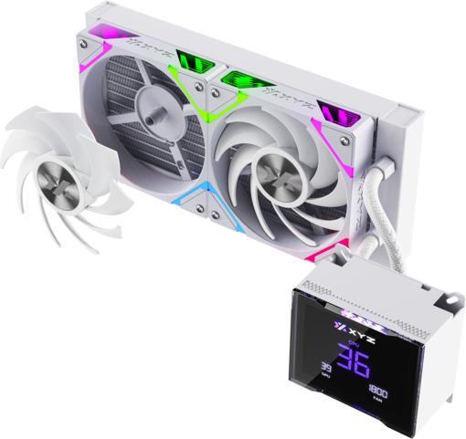 Actual product image xyz Kit Watercooling AIO Hydrotemp RGB - 240mm (Blanc)
