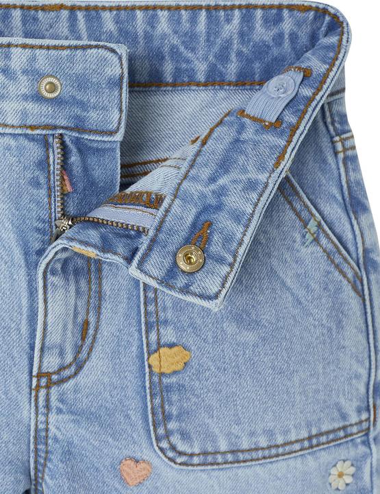 Actual product image Vertbaudet Weite Mädchen Jeans mit Stickereien (158)