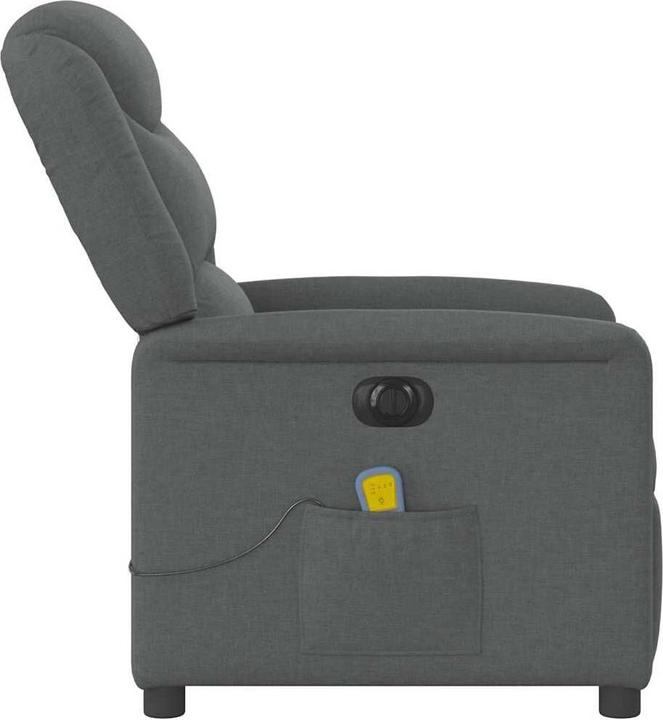 Produktbild vidaXL Massagesessel Elektrisch Dunkelgrau Stoff
