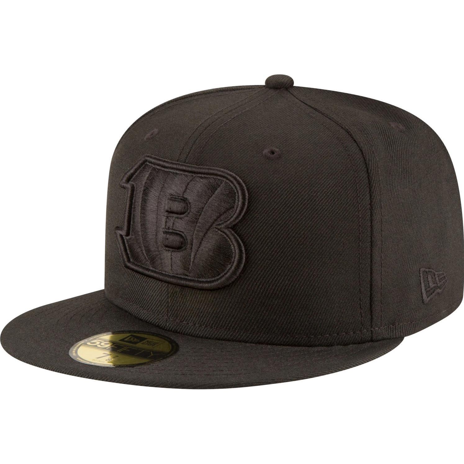 New Era, Herren, Cap, 59Fifty Cap - NFL BLACK Cincinnati Bengals - 7 1/4, Schwarz, (7 1/4)