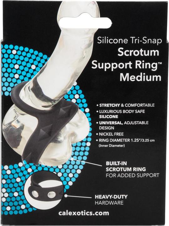 Produktbild CalExotics 3-Snap Scrotum Ring - Medium (3.25 cm)