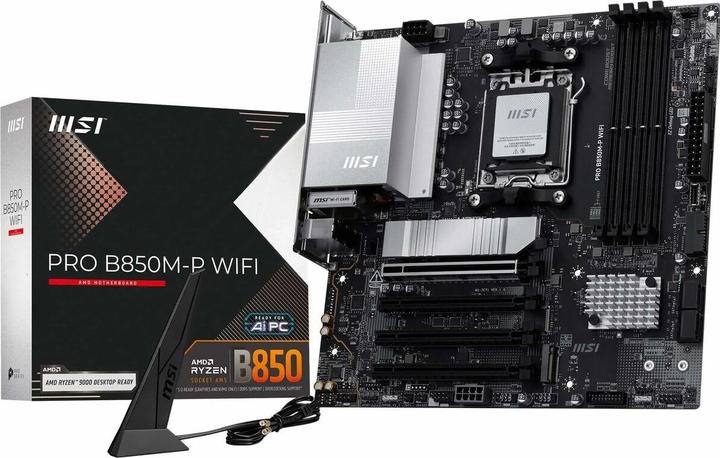 Produktbild MSI PRO B850M-P WIFI (AM5, AMD B850, mATX)