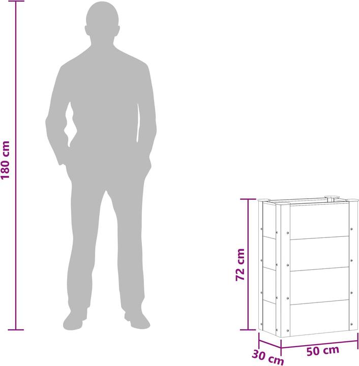 Produktbild vidaXL Garten Pflanzkasten