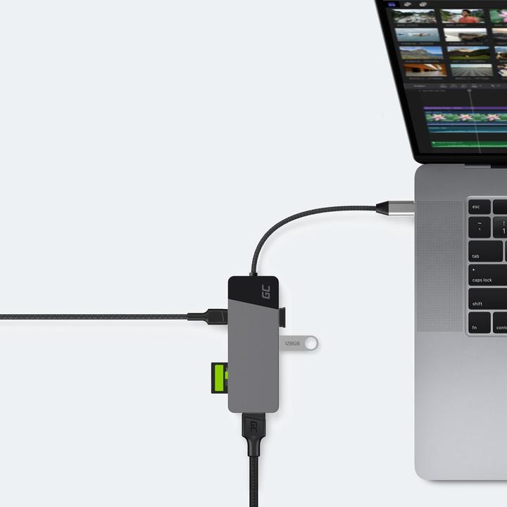 Produktbild GreenCell HUBGC01 (USB-C, 7 Ports)