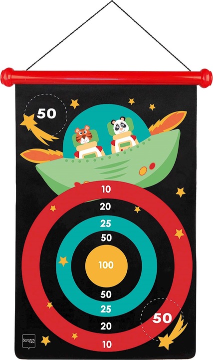 Actual product image Scratch Magnet dart game astronaut large (French)