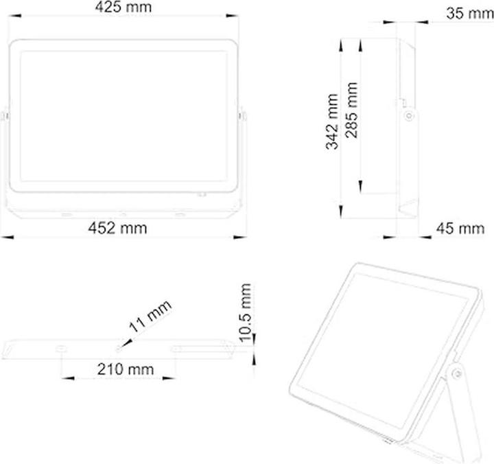 Immagine prodotto Philips ProjectLine 8719514954489 Proiettore LED 200 W Bianco Caldo (18000 lm, IP65)