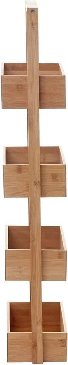 Actual product image Jamb Bathroom shelf with 4 baskets (88.5 x 28.5 x 15 cm)