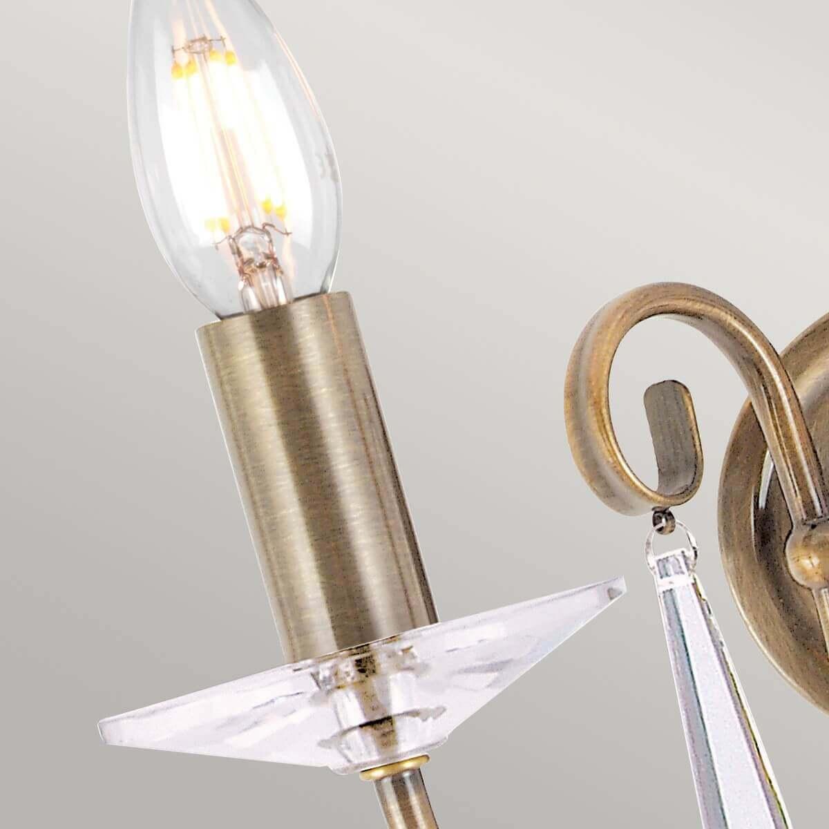 Thumbnail - Elstead Lighting, Wandleuchte + Deckenleuchte, Aegean Wandleuchte E14 2-fach Gealtertes Messing (E14)