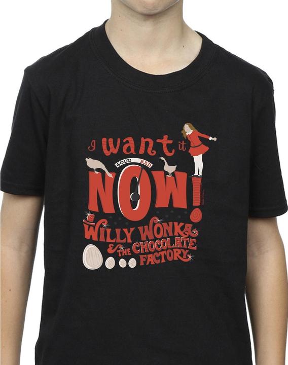 Image du produit Willy Wonka & the Chocolate Factory - T-shirt VERRUCA SALT WANT IT NOW - Garçon (152, 158)