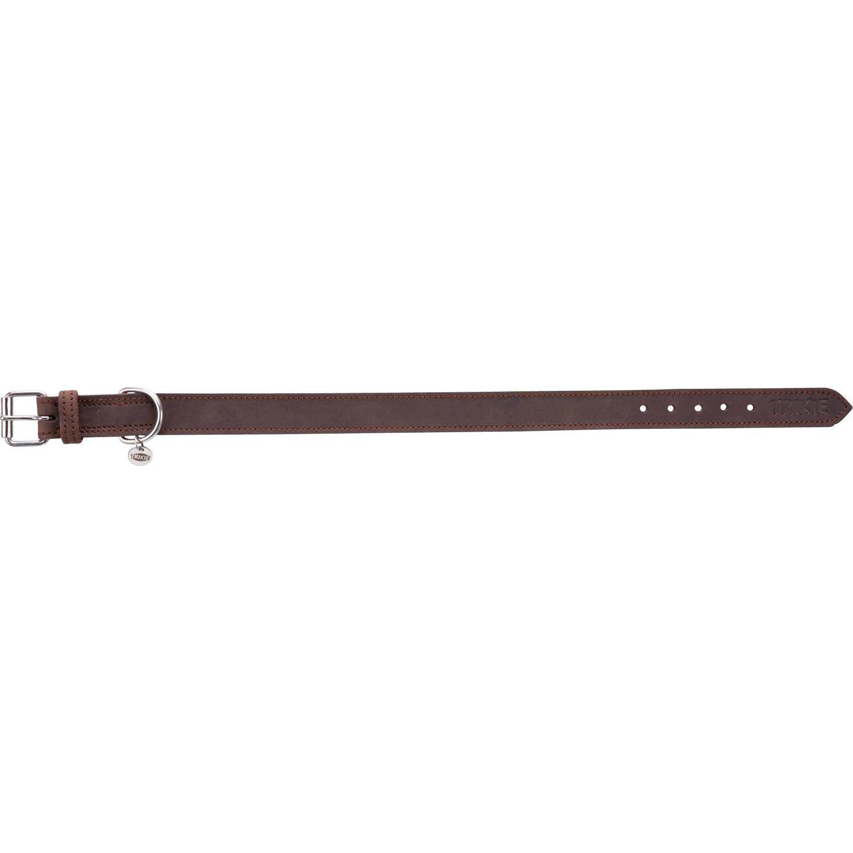 Trixie Collier En Cuir Brun Foncé Rustique Foncé L