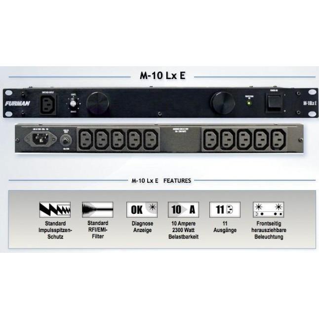 Furman, Steckdosenleiste, M-10Lx E Standard Power Conditioner 230 V met verlichting