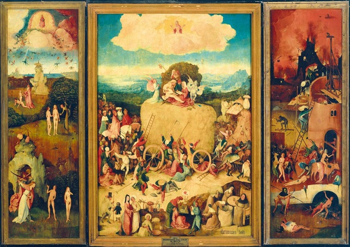 Actual product image Bluebird Puzzle 1000 pieces Bosch - The Haywain Triptych (1000 pieces)