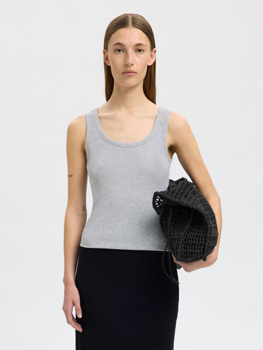 Actual product image Selected Femme Rippmuster Baumwoll Tanktop (L)