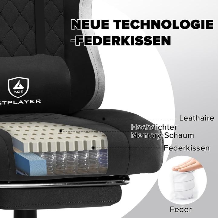 Actual product image Gtplayer Ergonomic Office Chair with Butterfly Embroidery, Breathable Fabric, and Interlacing Armrests