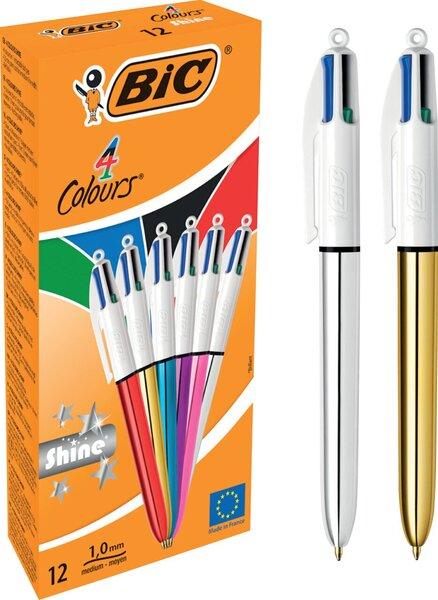 Produktbild Bic Druckkugelschreiber (Multicolor, 12 x)