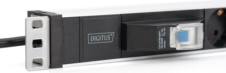 Produktbild Digitus Aluminium Steckdosenleiste, 6-fach mit Leitungsschutzschalter (6 x, CEE 7/3, 1.80 m)