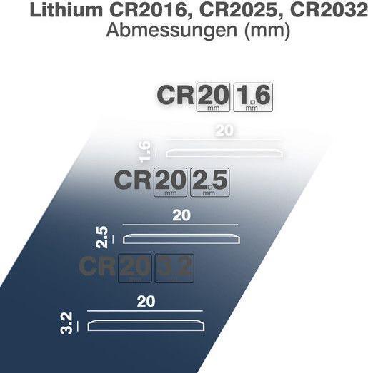 Immagine prodotto Camelion Set di miscele al litio CR2016, CR2025, CR2032 (6 pz., CR2025, CR2032, CR2016, 210 mAh)