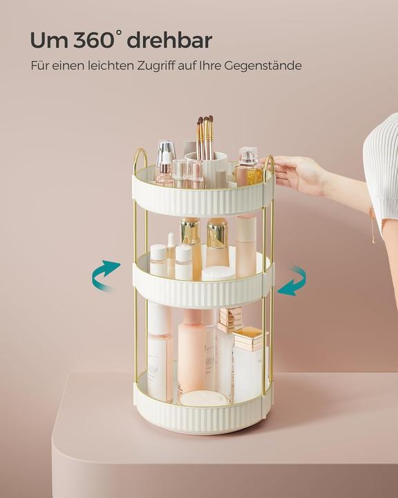 Produktbild Songmics Drehbarer Make-up Organizer mit 3 Ebenen