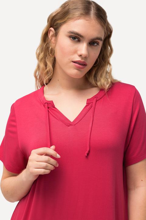 Produktbild Ulla Popken Jersey-Midikleid, A-Linie, Tunika-Ausschnitt, Halbarm (50, 52)