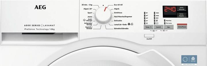Produktbild AEG Waschmaschine LFA6K8241 1200 rpm 8 kg (8 kg, Links)