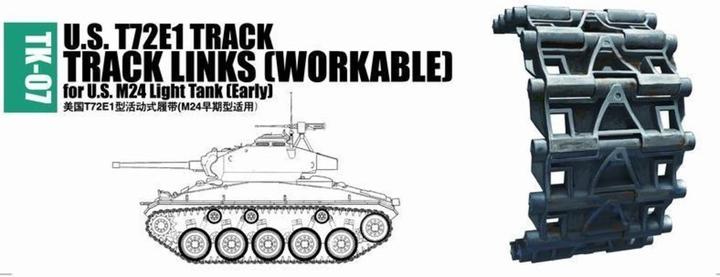 Actual product image Trumpeter U.S. T72E1 track for M24 light tank (early)