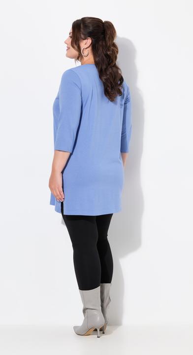 Immagine prodotto Ulla Popken Maglia lunga con scollo a V, maniche a 3/4 e taglio svasato (54)