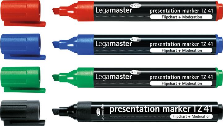 Produktbild Legamaster Moderationsmarker TZ41 4er Set (Multicolor, 5 mm, 4 x)