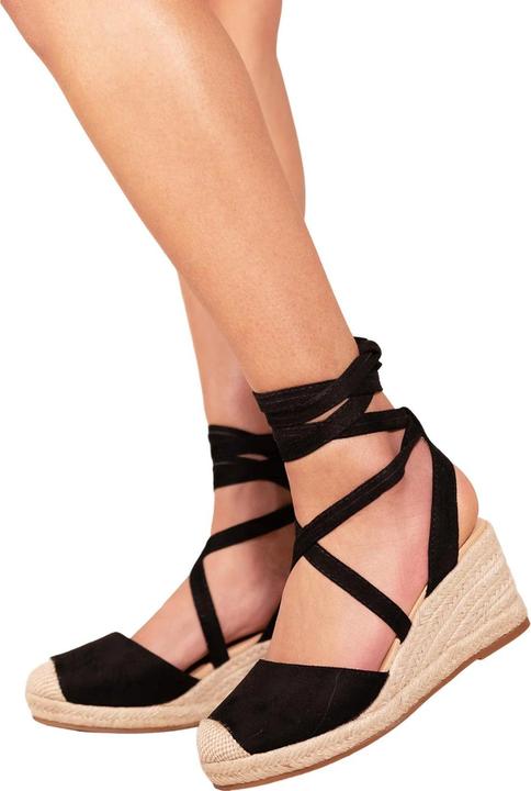 Immagine prodotto Where's That From Juniper Sandali Pelle Scamosciata Zeppa Bassa Donna (36)