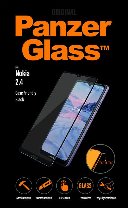 Produktbild PanzerGlass Nokia 2.4 Case Friendly, schw. (1 Stück, Nokia 2.4)