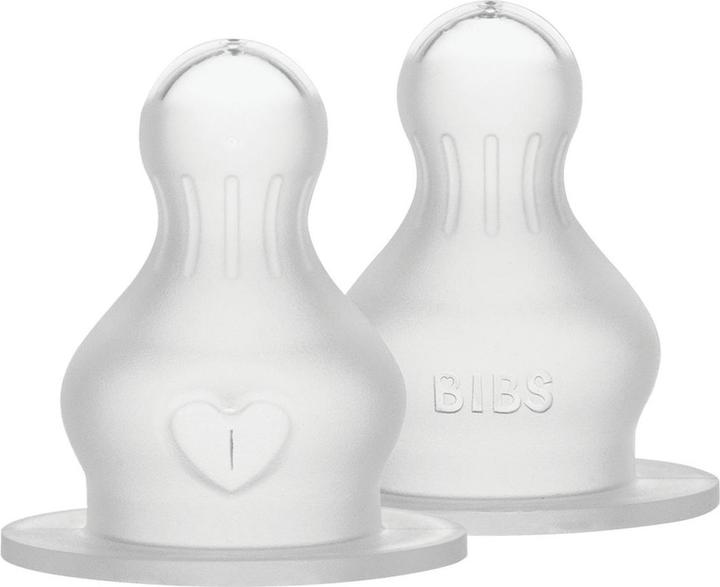 Actual product image Bibs Bottle nipple Silicone Medium Flow 2 pieces