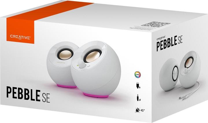 Actual product image Creative Pebble SE RGB Stereo speaker, white