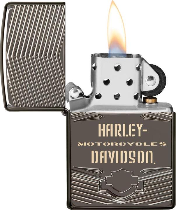 Actual product image Zippo Harley-Davidson Black Ice Armor