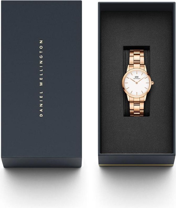 Productafbeelding Daniel Wellington Iconic Link Wit Roségoud (36 mm) (Analoog horloge, 36 mm)