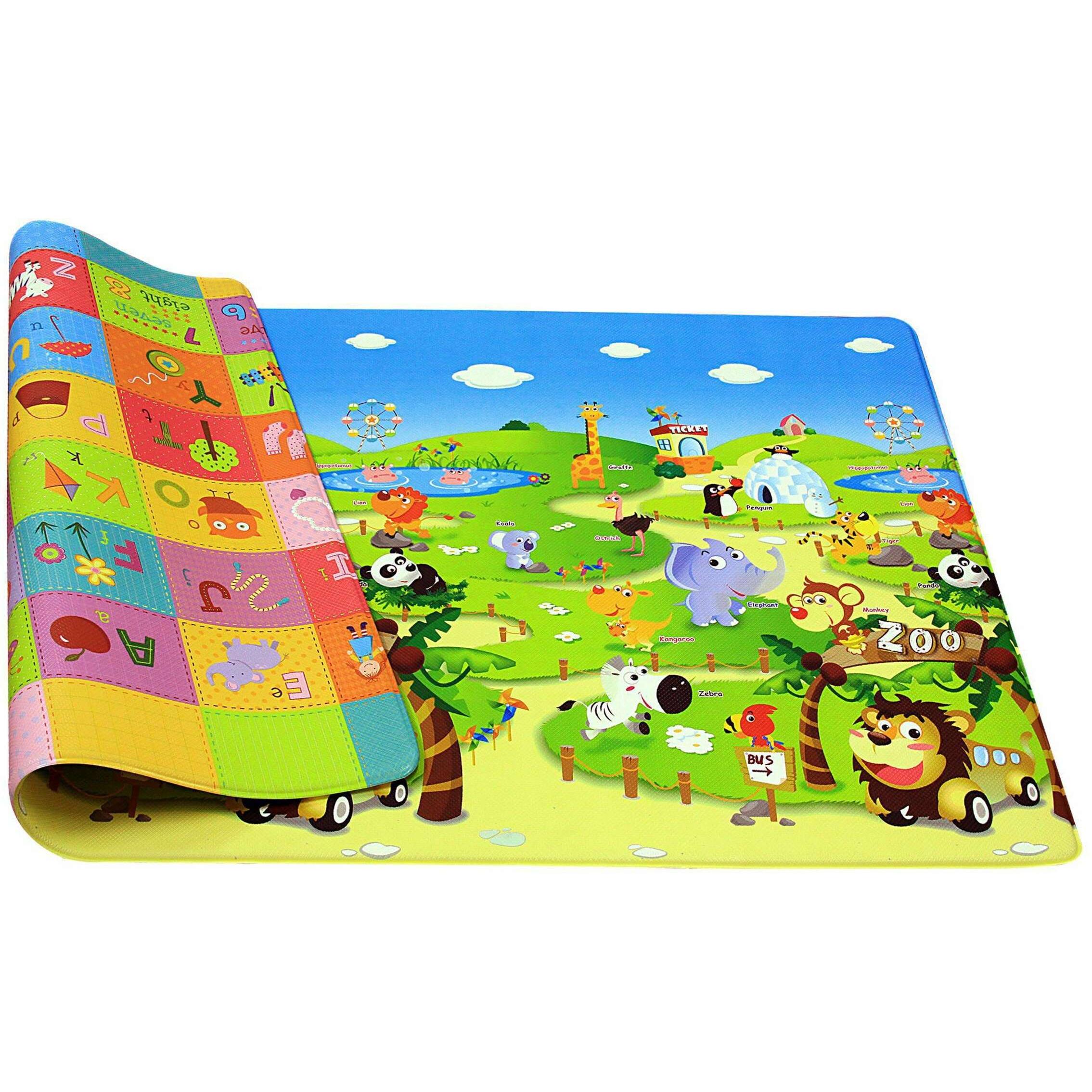 Dwinguler, Spielteppich + Spielmatte, Zoo (130 x 190 cm)
