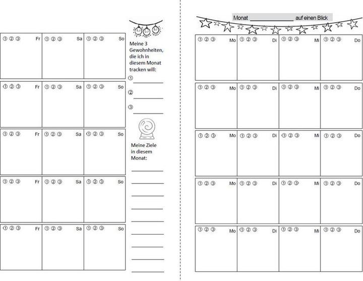 Image du produit Tagesplaner undatiert A5 für Tageskarten ziehen und Termine (A5, 1 jour / 1 page)