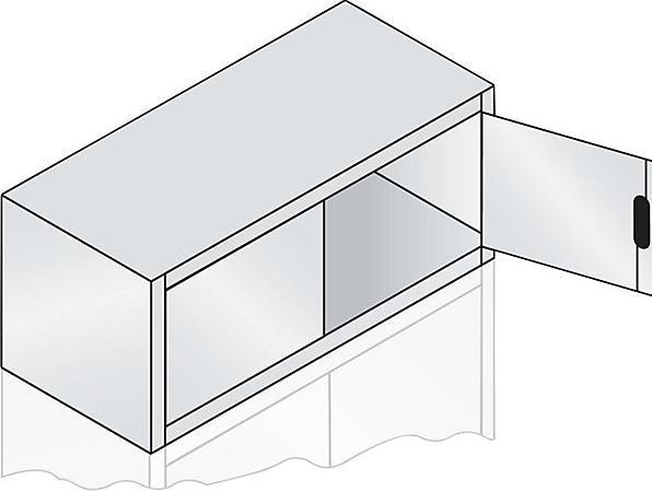 Actual product image C+P ACURADO add-on cupboard with hinged doors (120 x 50 x 50 cm)