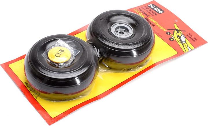 Actual product image Du-Bro Wheels Piper Cub 142 mm DUBRO 2 pieces