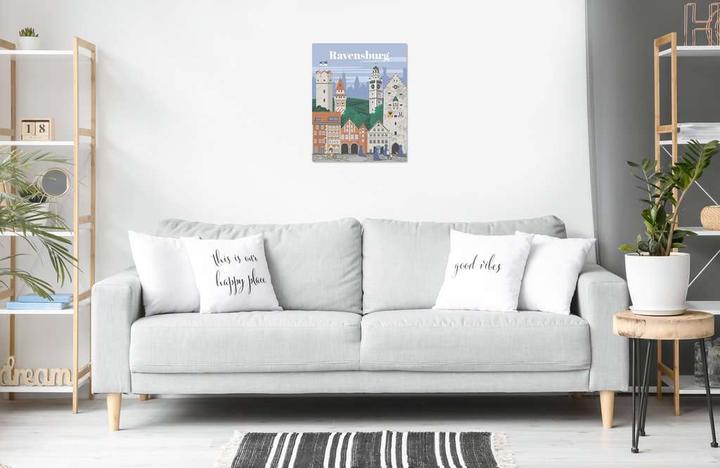Actual product image Ravensburger CreArt - Painting by numbers Colourful Ravensburg