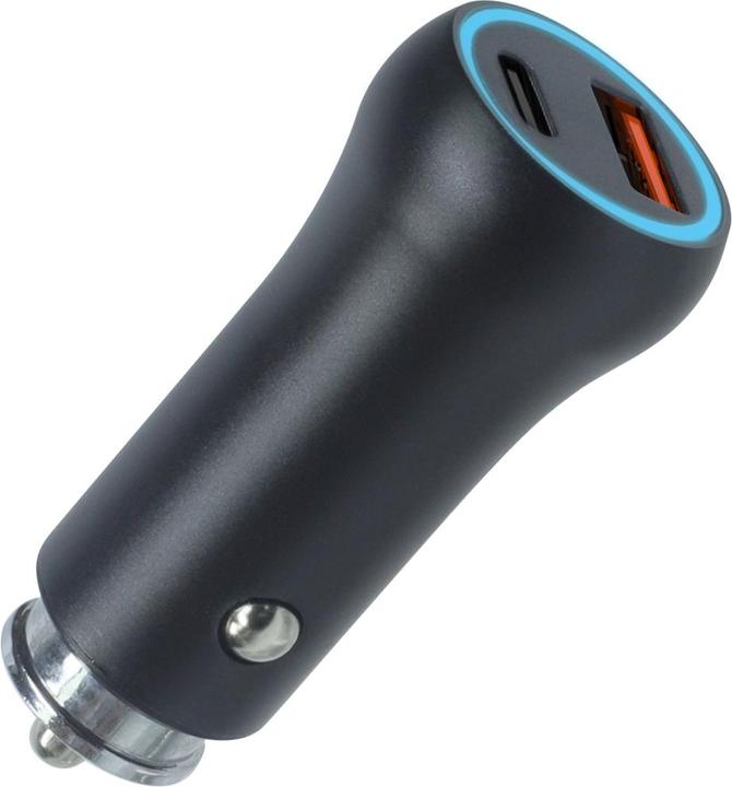 Productafbeelding Setty car charger USB-A + USB-C 20W CC-AC-201 black