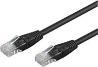 Produktbild Goobay CAT 6 Patchkabel, U/UTP, Schwarz, 1 m (U/UTP, CAT6, 1 m)