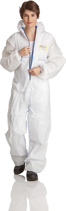 ProSafe LIGHT, SMS-Overalls, Kapuze, Arm-,Bein- Taillengummi, weiss, CAT.III, Typ 5+6, VE 50 Stück