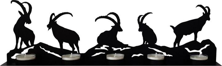 Immagine prodotto Praktikus Teelichthalter «Steinböcke» (45 x 4 cm)