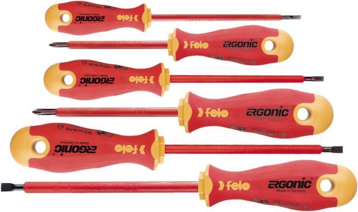 Actual product image Felo ERGONIC VDE - Screwdriver set with 3K handle6pcs. (Port)