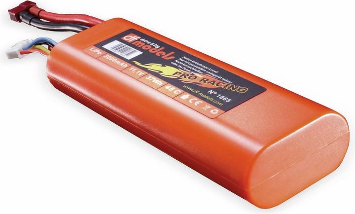 Immagine prodotto DF-Models Confezione LiPo 3S - 11,1 Volt - 3000mAh, 45C - rotonda (11.10 V, 3000 mAh)