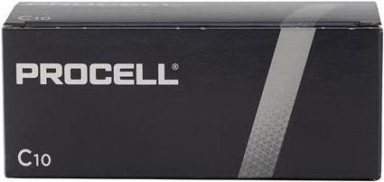 Actual product image Duracell - PROCELL ALKALINE BATTERY 1.5 V LR14 C - 10 pcs (10 pcs., R14, 7750 mAh)