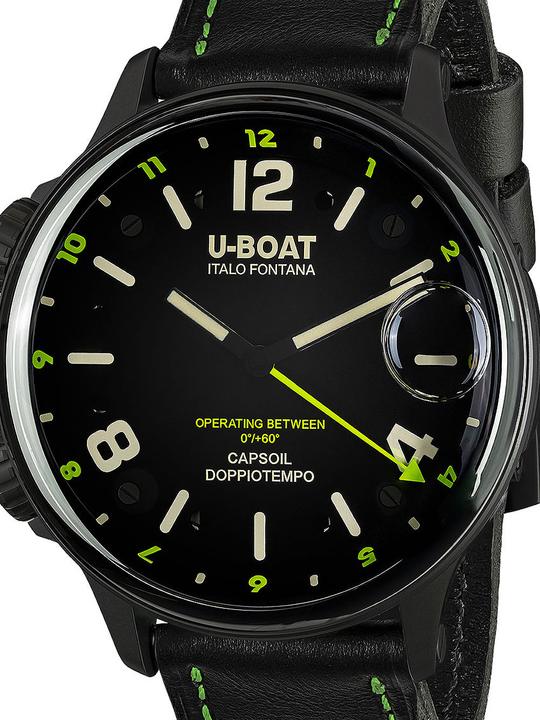 Produktbild U-Boat 9675 Capsoil Doppioempo DLC GMT (Analoguhr, 55 mm)