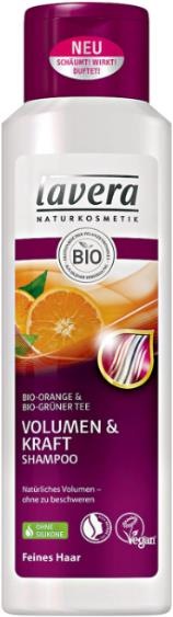 Produktbild Lavera Bio Orange & Bio Grüntee Volumen & Kraft Shampoo (250 ml)